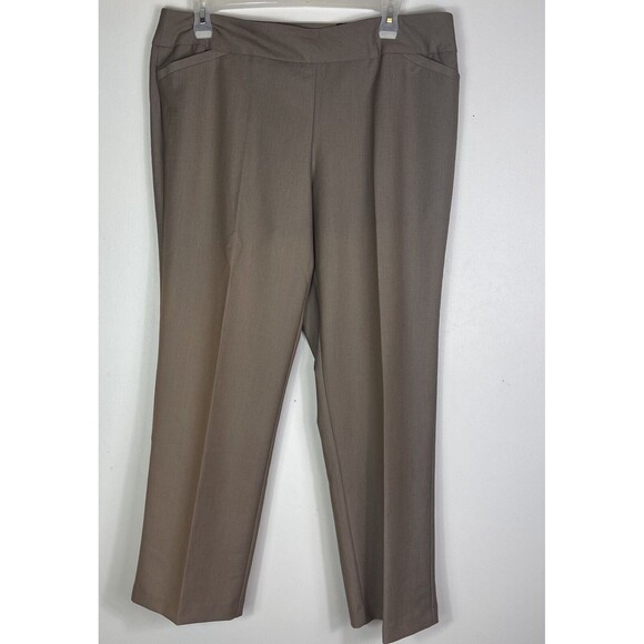 Avenue Women's Tummy Control Slimming Pull On Pants 16 Mature Stretch Comfort - Picture 1 of 9